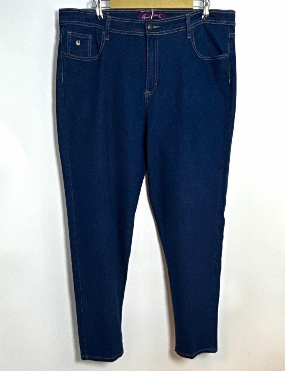 Gloria Vanderbilt Women’s Plus Size 20W Dark Wash Stretch Denim Jeans Blue
